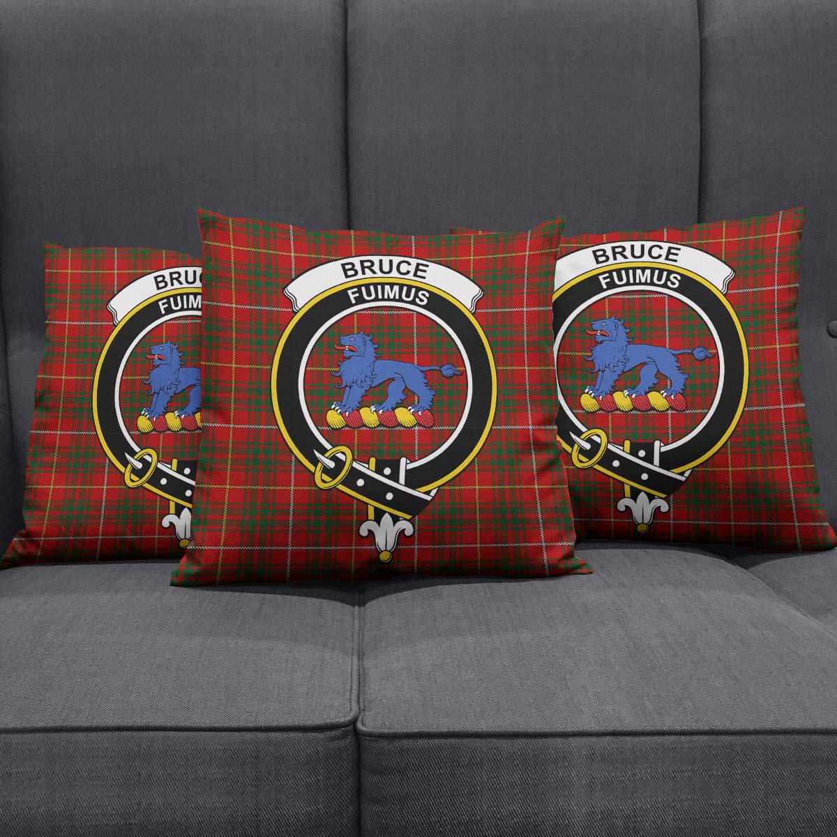 Bruce Modern Tartan Crest Blanket Wave Style main image 1