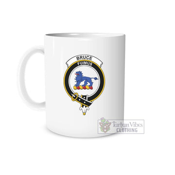 Bruce Family Crest Ceramic Mug One Size 11oz size - 2D-tartanvibesclothing
