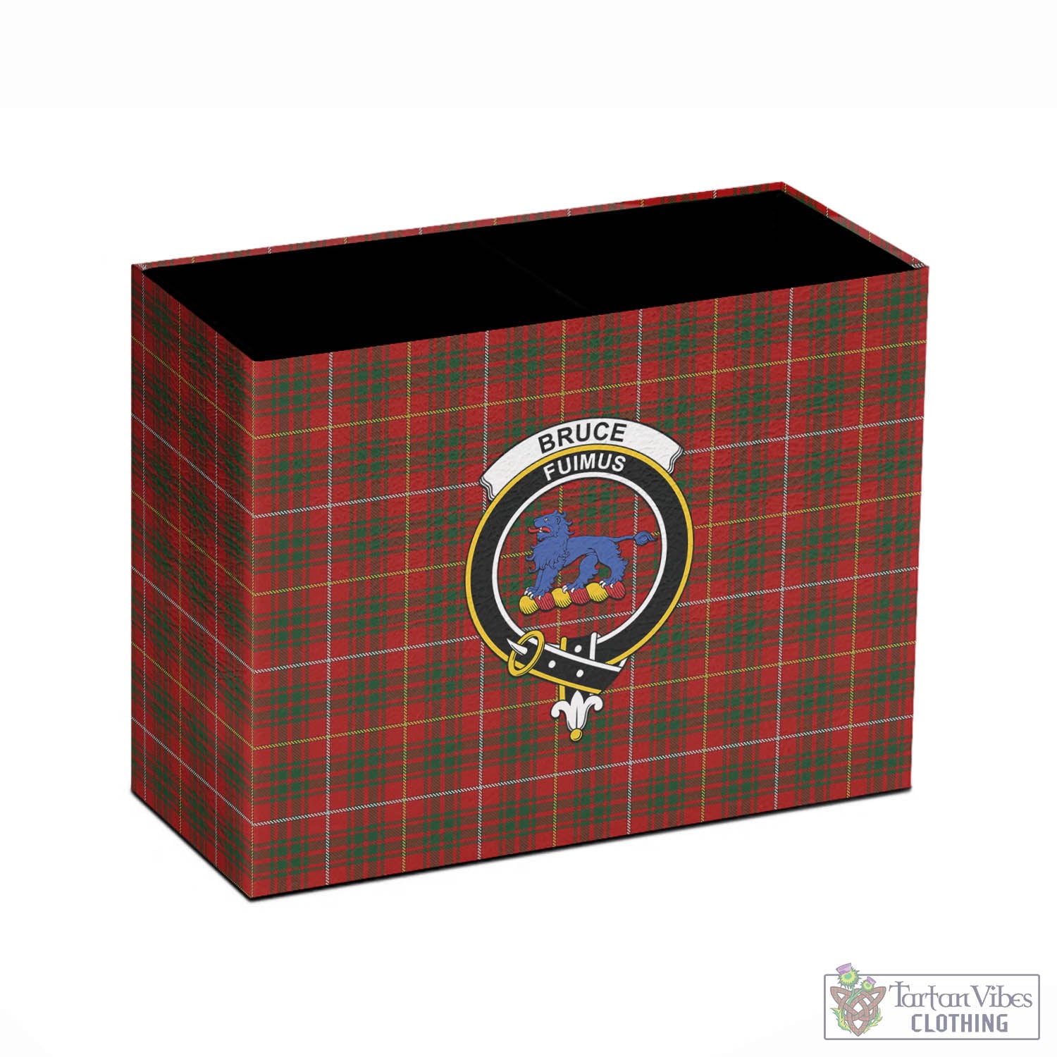 Tartan Vibes Clothing Bruce Tartan Pen Holder with Family Crest