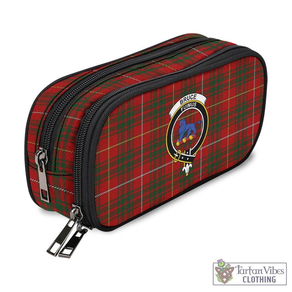 Tartan Vibes Clothing Bruce Tartan Pen and Pencil Case with Family Crest