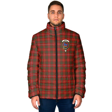 Bruce Tartan Padded Jacket with Family Crest