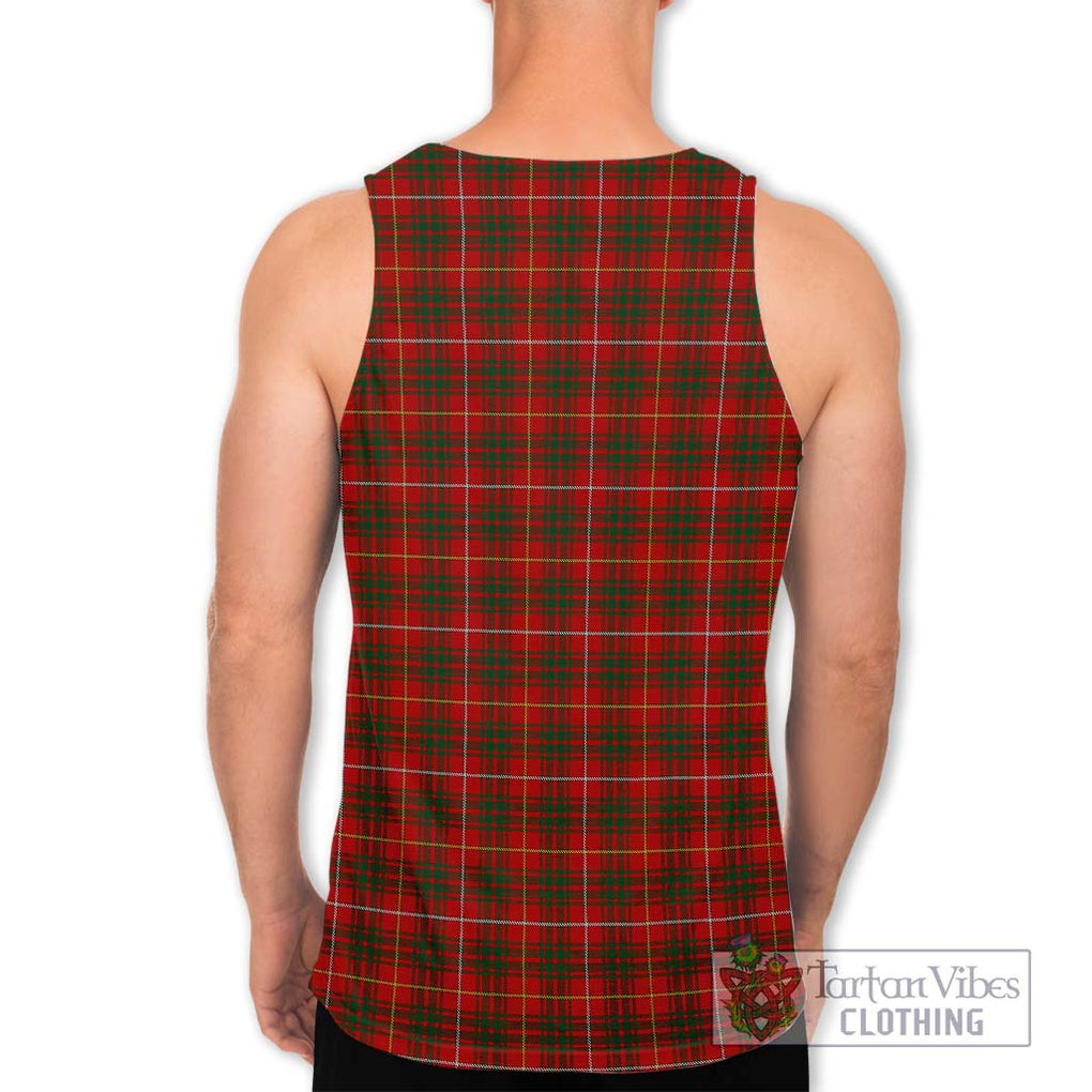 Bruce Tartan Men's Tank Top with Family Crest DNA In Me Style - Tartanvibesclothing Shop