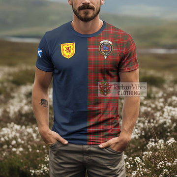 Tartan Vibes Clothing Bruce Tartan T-Shirt Alba with Scottish Lion Royal Arm Half Style