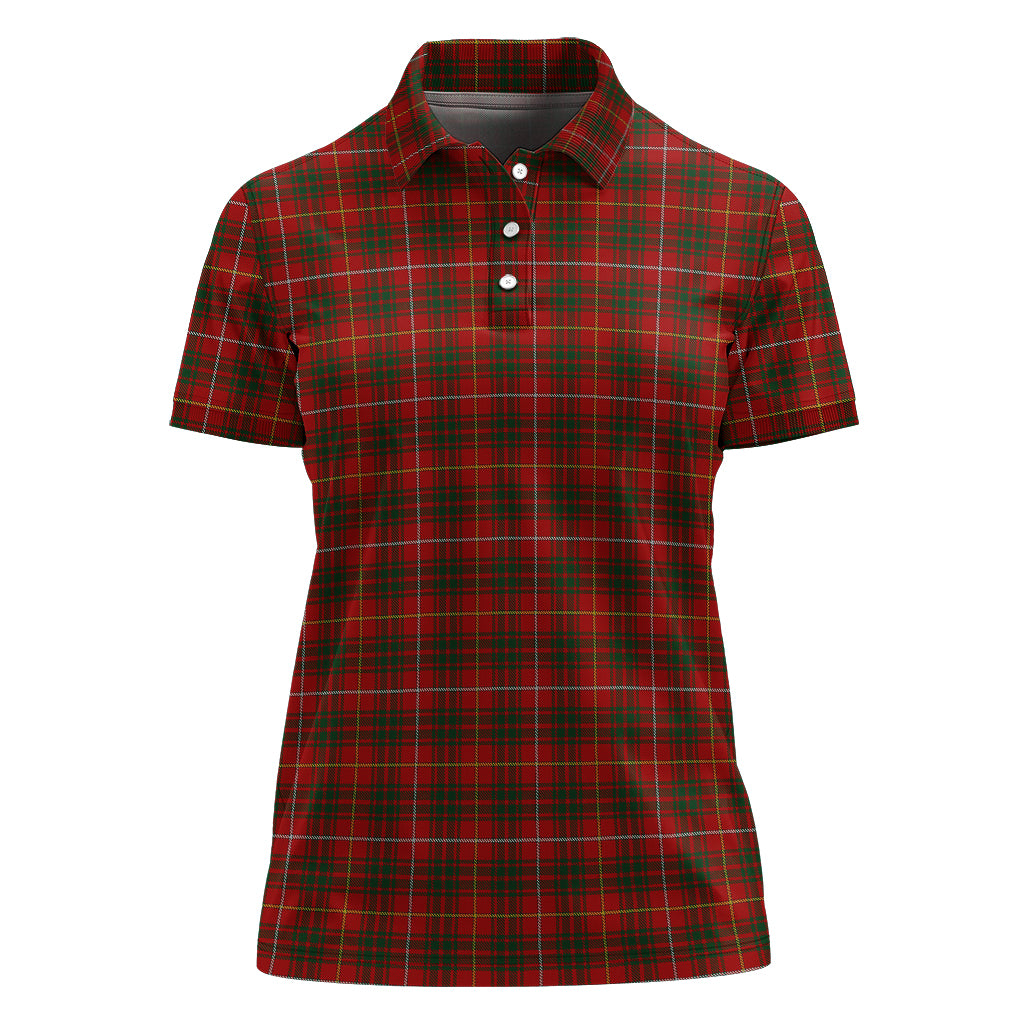 Bruce Tartan Polo Shirt For Women - Tartanvibesclothing