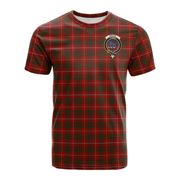 Bruce Tartan T-Shirt with Family Crest - Tartan Vibes Clothing