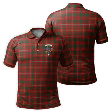 Bruce Tartan Men's Polo Shirt with Family Crest