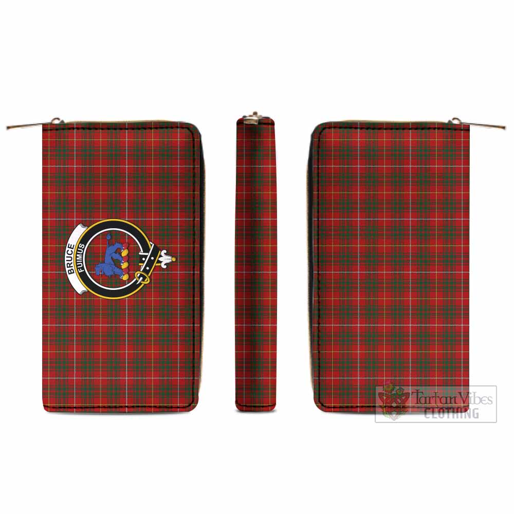 Tartan Vibes Clothing Bruce Tartan Women's Leather Wallet with Family Crest