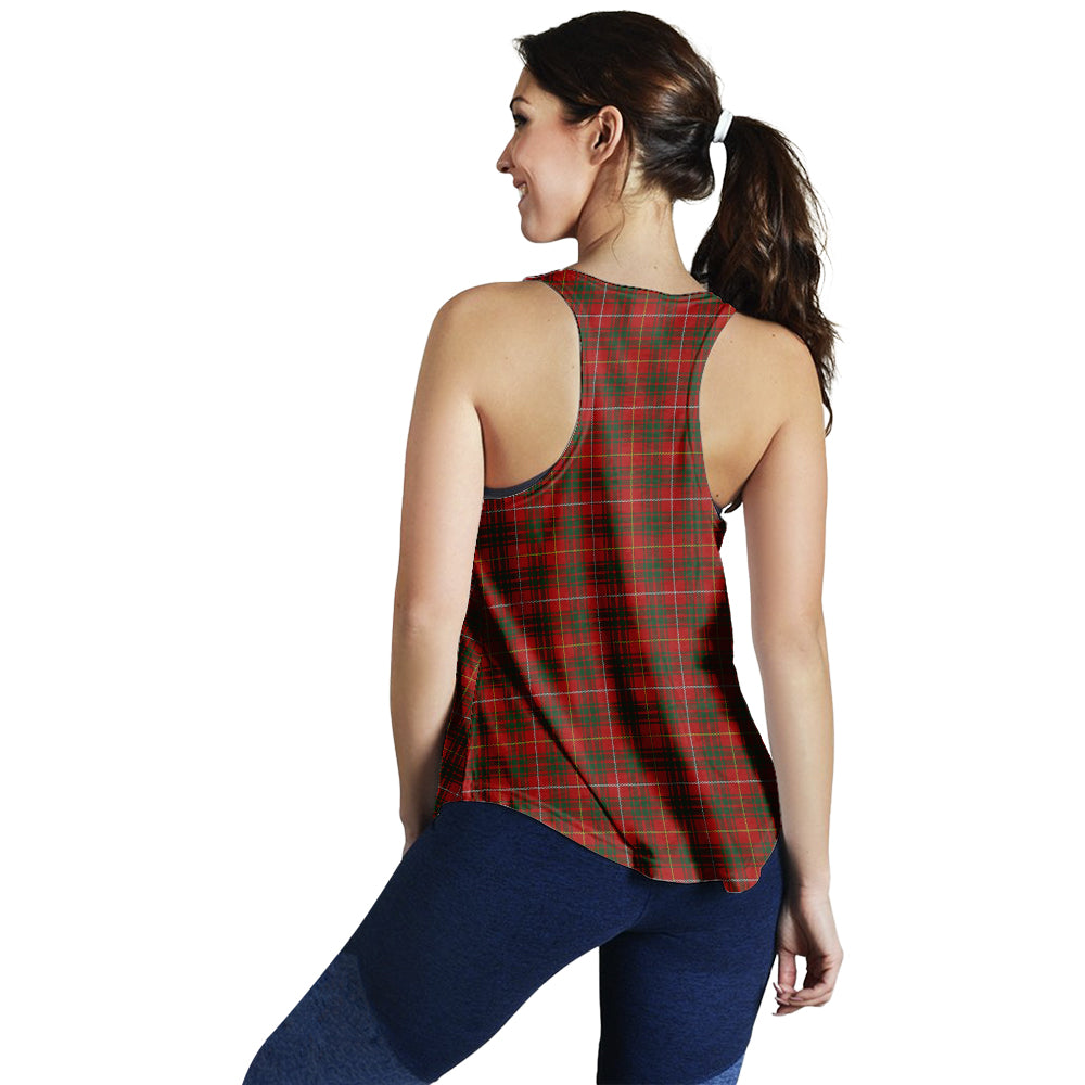 Bruce Tartan Women Racerback Tanks - Tartanvibesclothing
