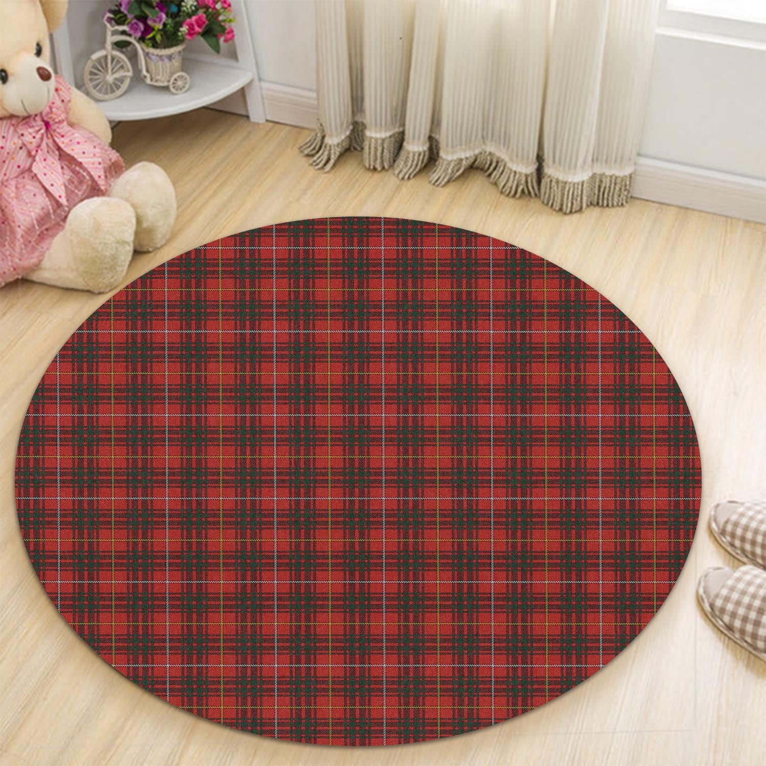 Bruce Tartan Round Rug - Tartanvibesclothing