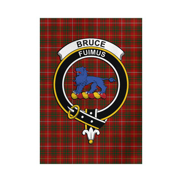 Bruce Tartan Garden Flag with Family Crest