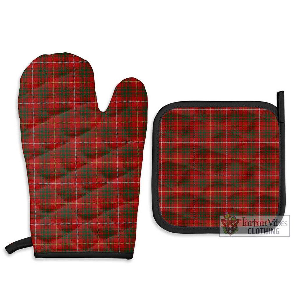 Bruce Tartan Combo Oven Mitt & Pot-Holder Combo 1 Oven Mitt & 2 Pot-Holder Black - Tartan Vibes Clothing