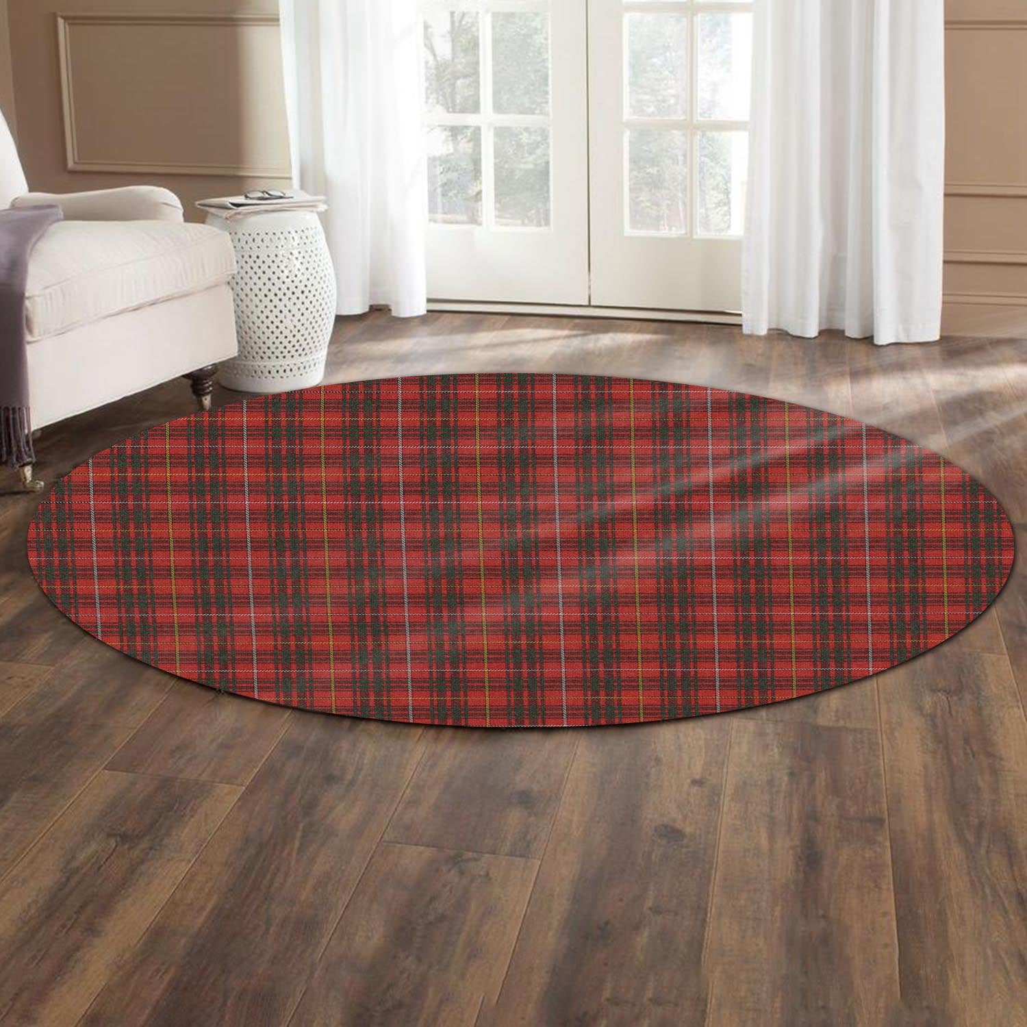 Bruce Tartan Round Rug - Tartanvibesclothing