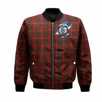 Bruce Clan Crest In Me Tartan Bomber Jacket Scotland Flag Style