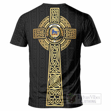 Bruce Clan Crest T-Shirt with Celtic Tree of Life Inspired