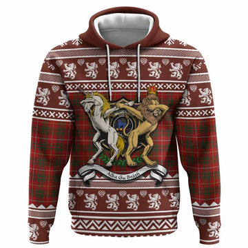 Bruce Clan Tartan Crest Christmas Hoodie Coat of Arms Funny Style
