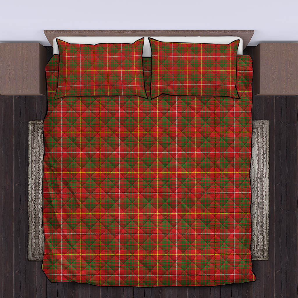 Bruce County Canada Tartan Quilt Bed Set King - Tartan Vibes Clothing