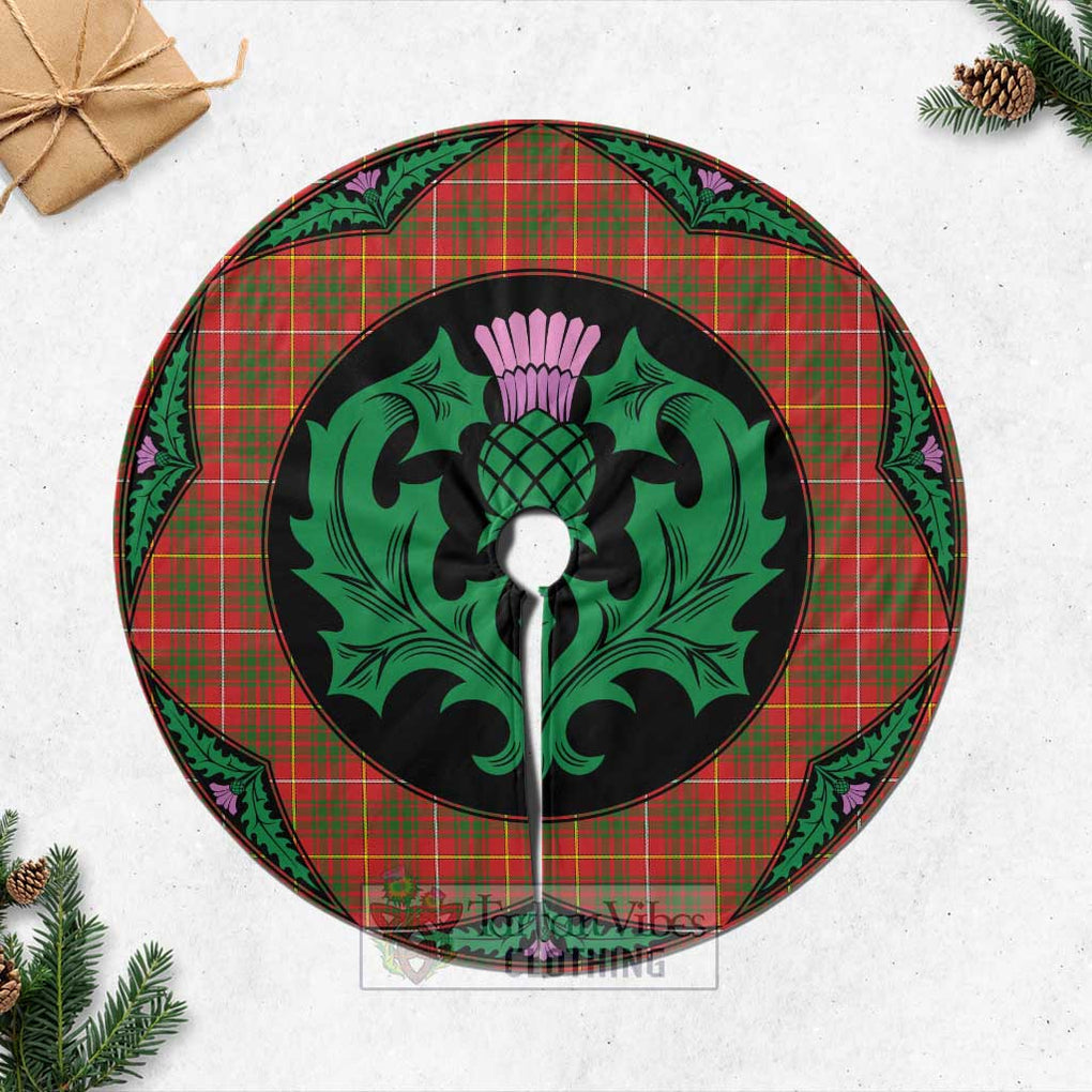 Tartan Vibes Clothing Bruce County Canada Tartan Christmas Tree Skirt Scottish Thistle Style