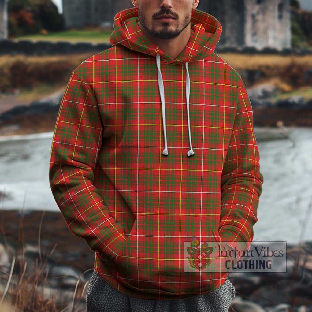 Bruce County Canada Tartan Cotton Hoodie Pullover Hoodie XS - Tartan Vibes Clothing