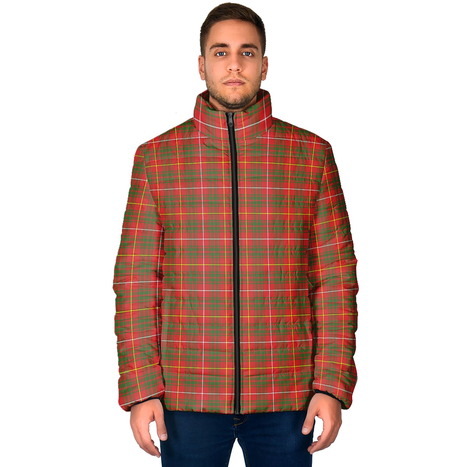 Bruce County Canada Tartan Padded Jacket - Tartanvibesclothing