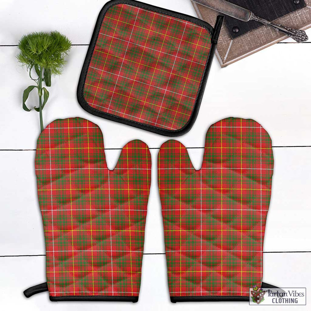 Bruce County Canada Tartan Combo Oven Mitt & Pot-Holder Combo 1 Oven Mitt & 1 Pot-Holder Black - Tartan Vibes Clothing