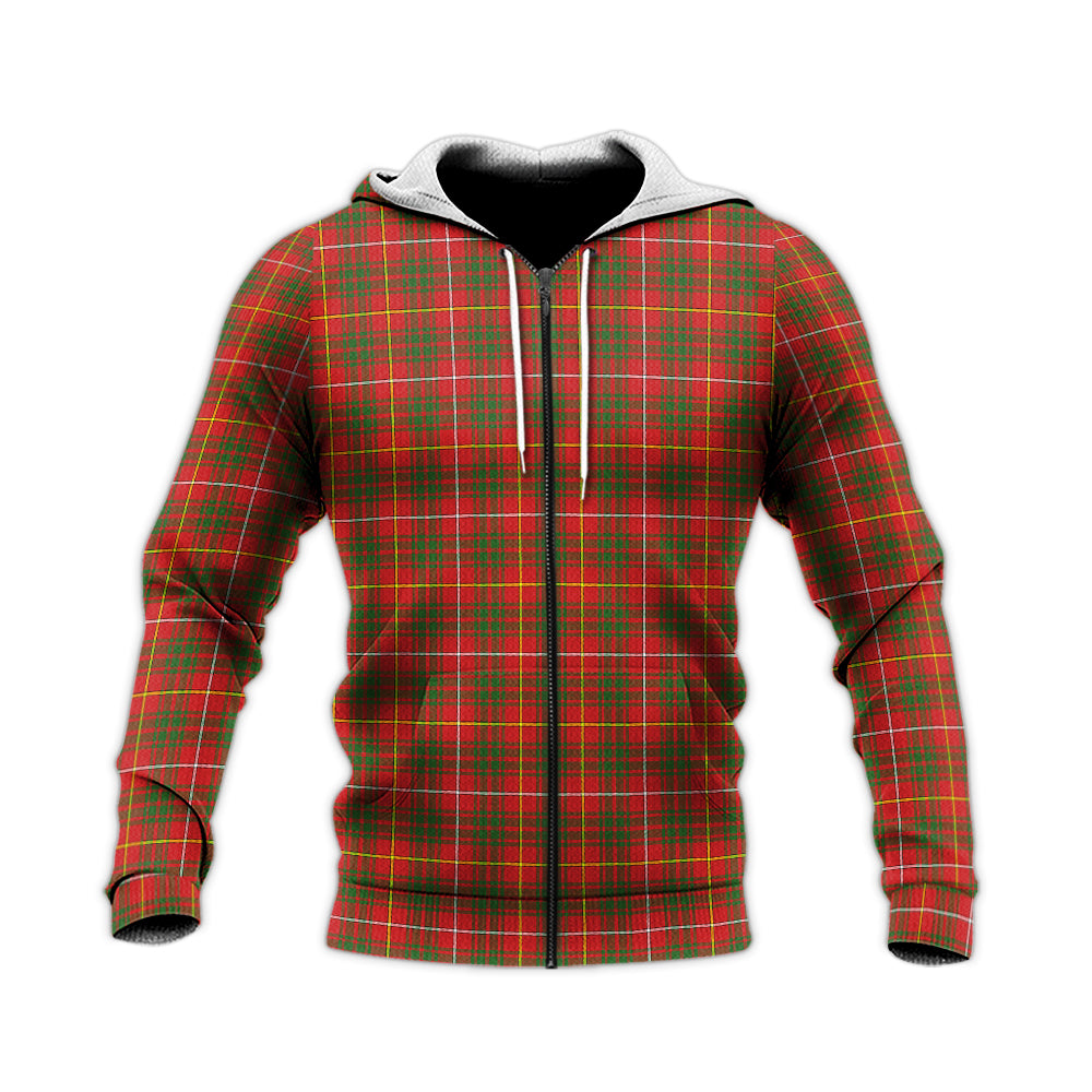 Bruce County Canada Tartan Knitted Hoodie Unisex Knitted Zip Hoodie - Tartanvibesclothing