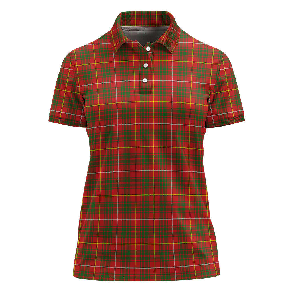 Bruce County Canada Tartan Polo Shirt For Women - Tartan Vibes Clothing
