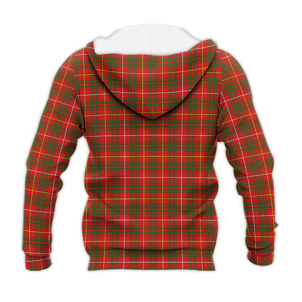 Bruce County Canada Tartan Knitted Hoodie - Tartanvibesclothing
