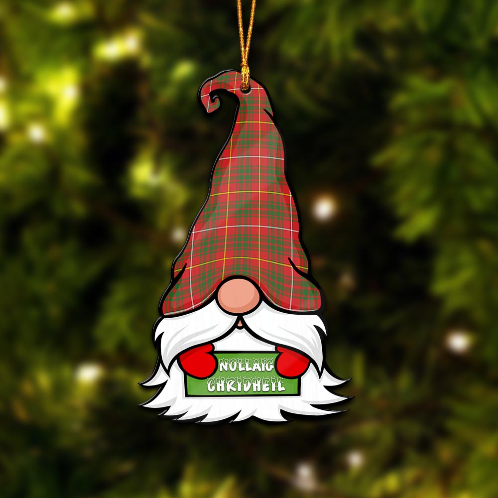 Bruce County Canada Gnome Christmas Ornament with His Tartan Christmas Hat - Tartanvibesclothing