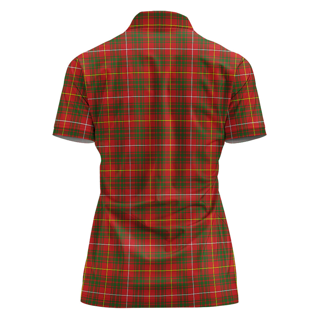 Bruce County Canada Tartan Polo Shirt For Women - Tartan Vibes Clothing