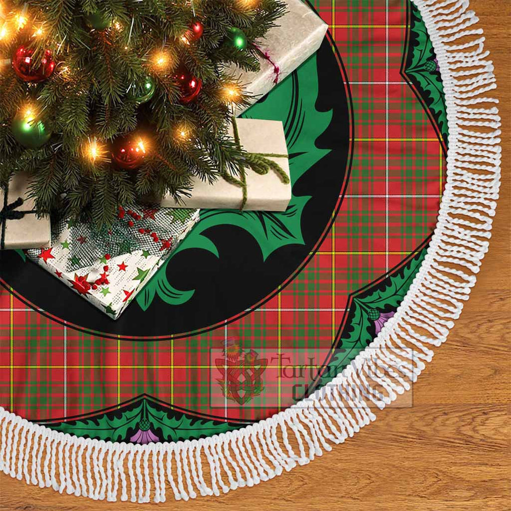 Tartan Vibes Clothing Bruce County Canada Tartan Christmas Tree Skirt Scottish Thistle Style