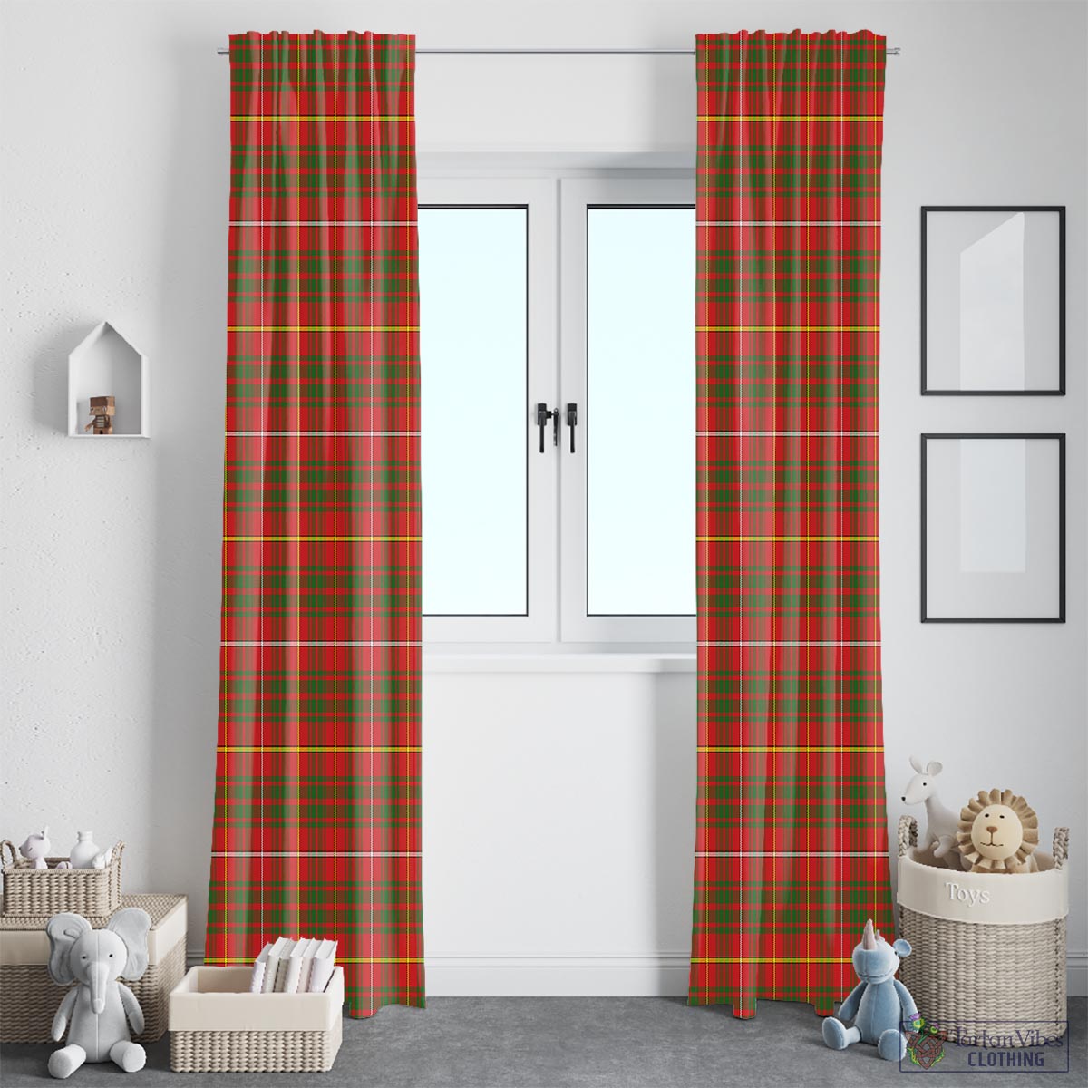 Bruce County Canada Tartan Window Curtain