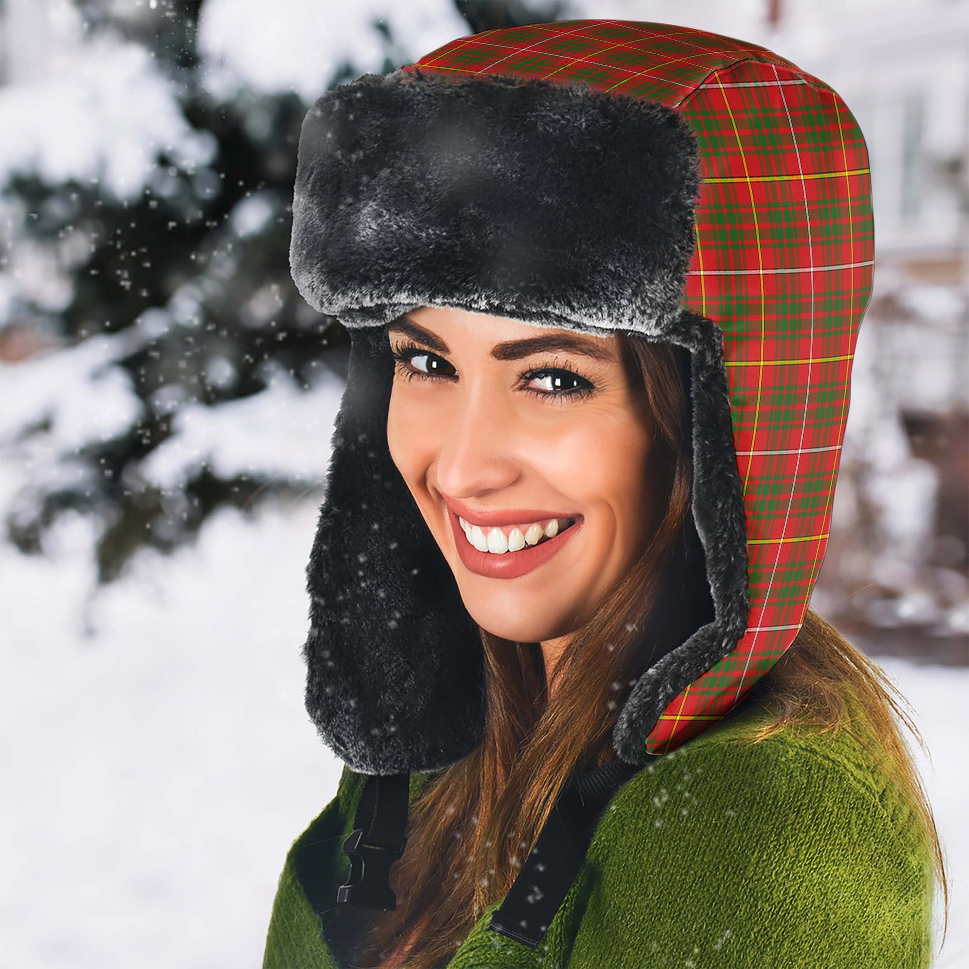 Bruce County Canada Tartan Winter Trapper Hat - Tartanvibesclothing