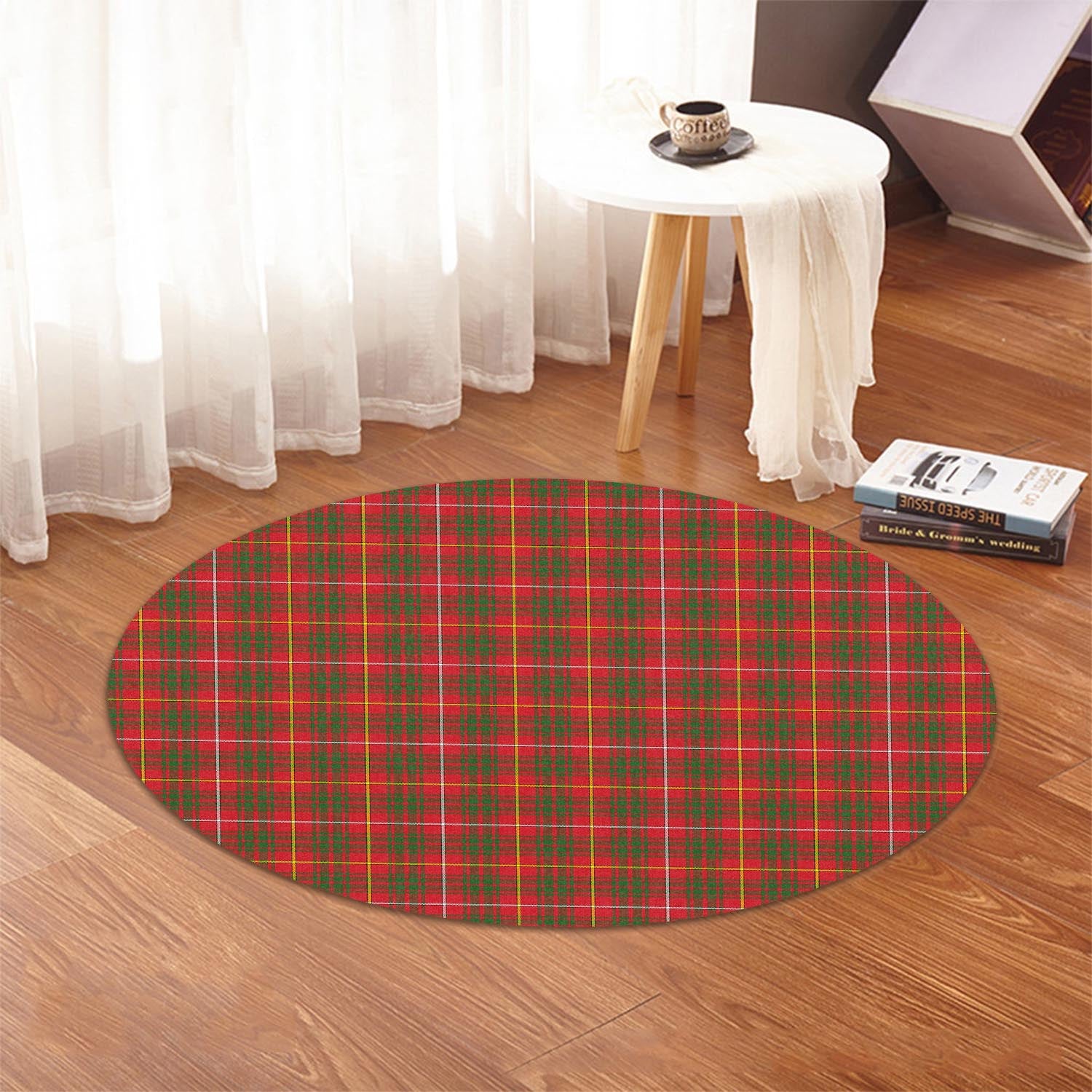 Bruce County Canada Tartan Round Rug - Tartanvibesclothing