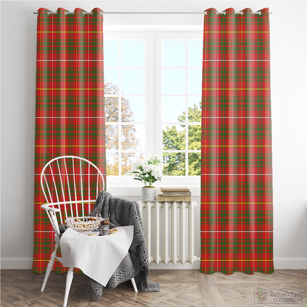 Bruce County Canada Tartan Window Curtain
