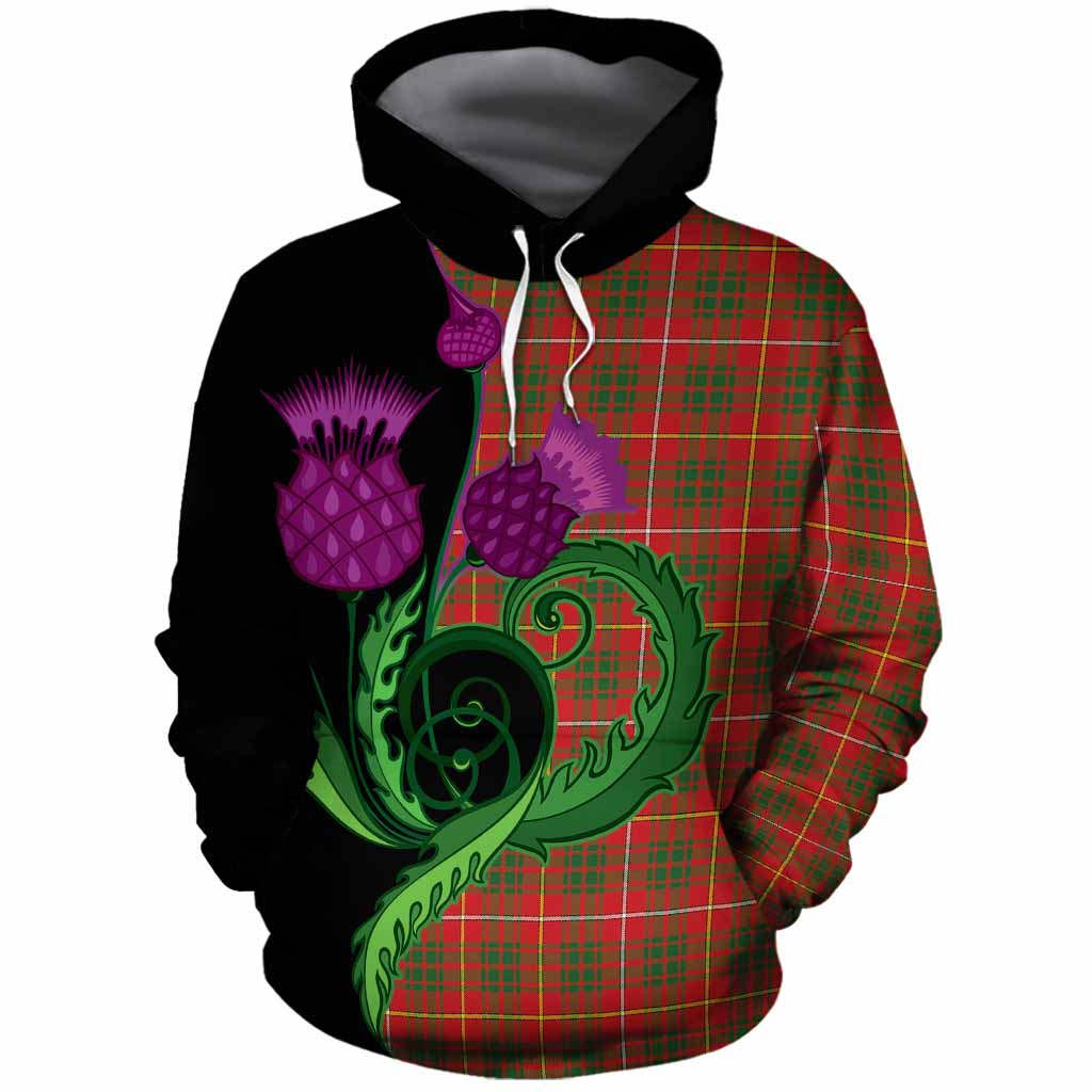 Bruce County Canada Tartan Cotton Hoodie Traditional Scottish Thistle