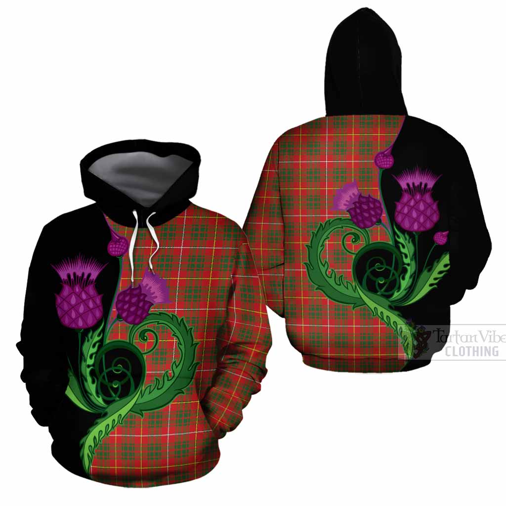 Bruce County Canada Tartan Cotton Hoodie Traditional Scottish Thistle