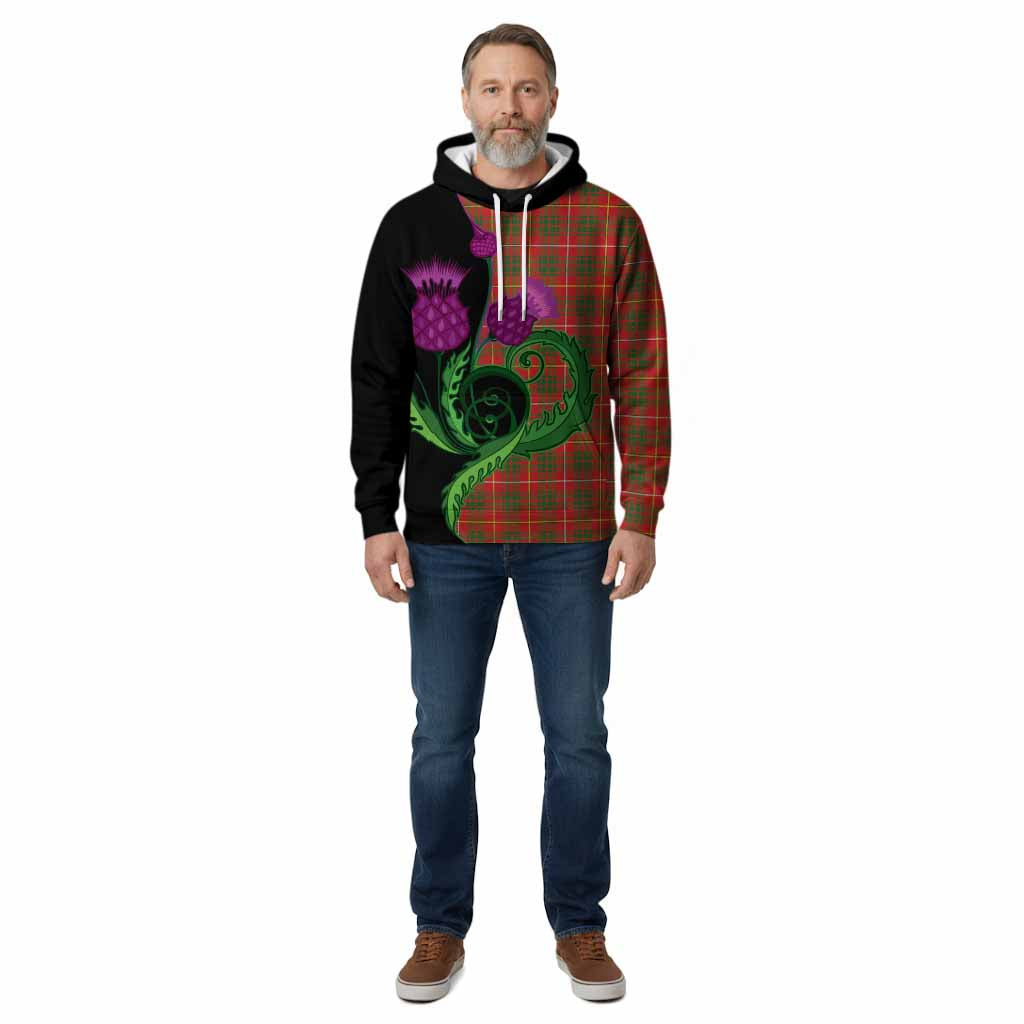Bruce County Canada Tartan Cotton Hoodie Traditional Scottish Thistle