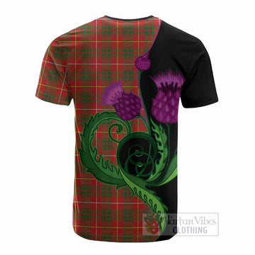 Bruce County Canada Tartan Cotton T-shirt Traditional Scottish Thistle