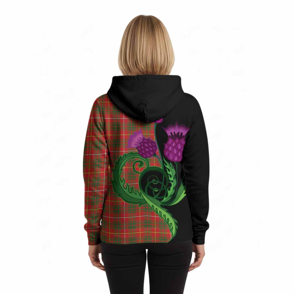 Bruce County Canada Tartan Hoodie Traditional Scottish Thistle