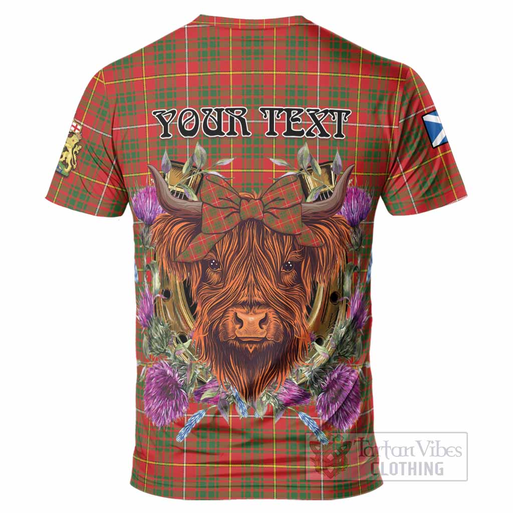 Bruce County Canada Tartan T-Shirt Scottish Thistle Heilan Coo