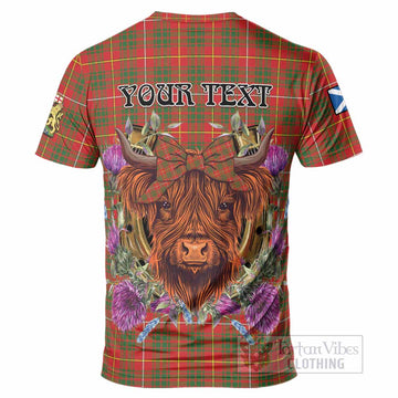 Bruce County Canada Tartan T-Shirt Scottish Thistle Heilan Coo