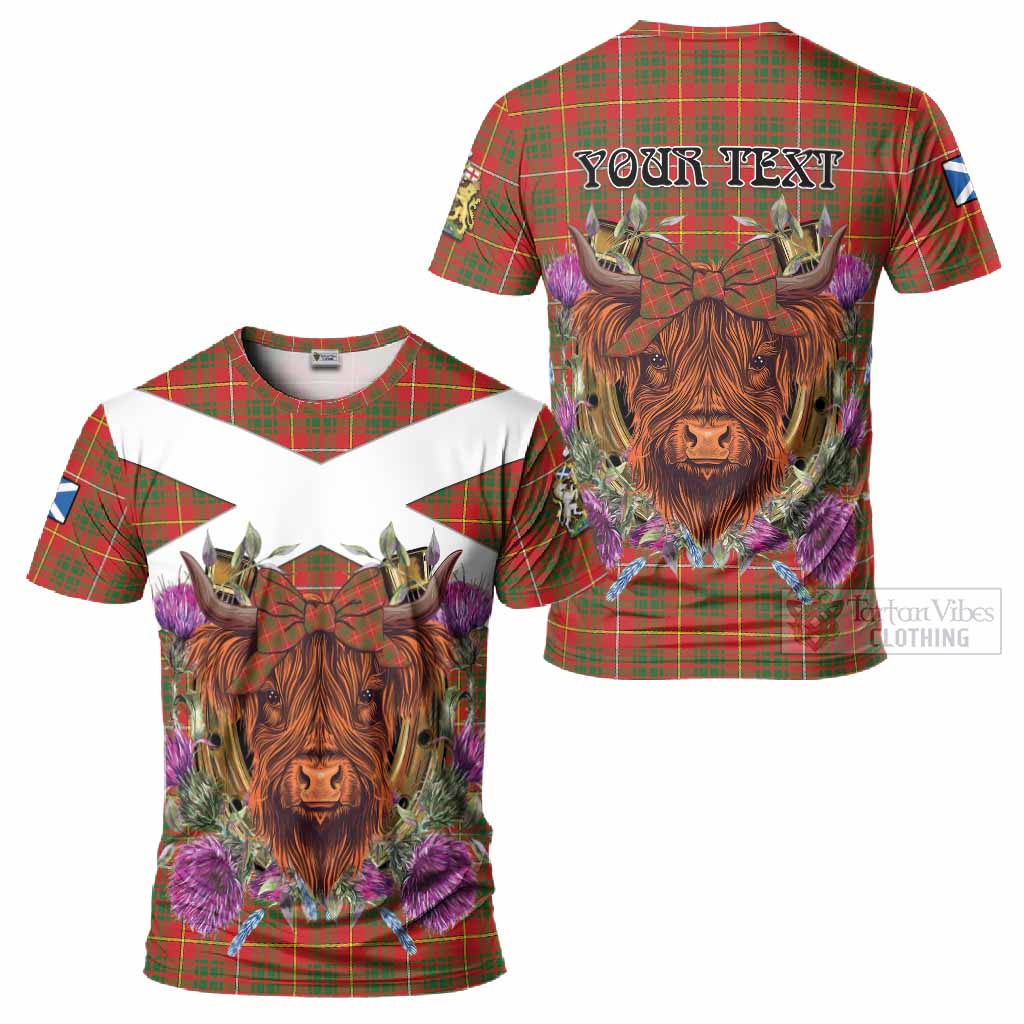 Bruce County Canada Tartan T-Shirt Scottish Thistle Heilan Coo