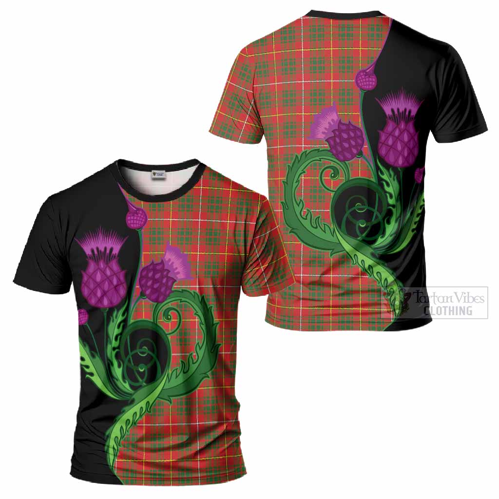 Bruce County Canada Tartan T-Shirt Traditional Scottish Thistle