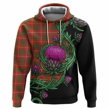 Bruce County Tartan Hoodie Resilient Scottish Thistle