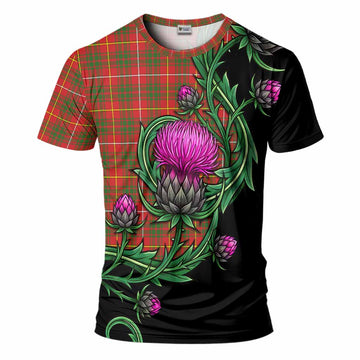 Bruce County Tartan T-Shirt Resilient Scottish Thistle