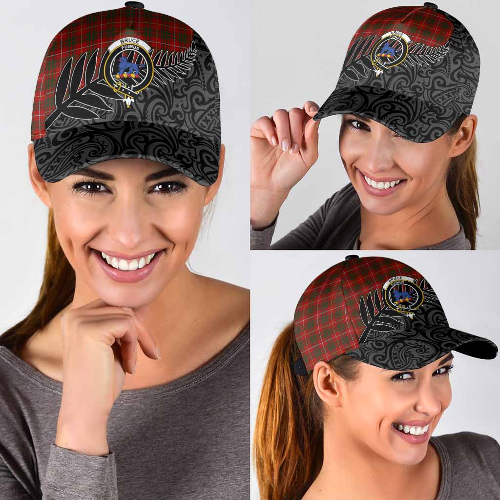 Bruce Crest Tartan Classic Cap with New Zealand Silver Fern Half Style