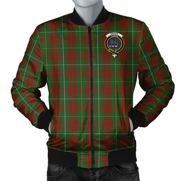 Bruce Hunting Tartan Bomber Jacket with Family Crest