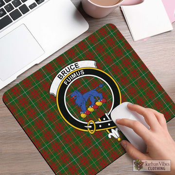 Bruce Hunting Tartan Mouse Pad with Family Crest