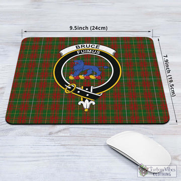 Bruce Hunting Tartan Mouse Pad with Family Crest