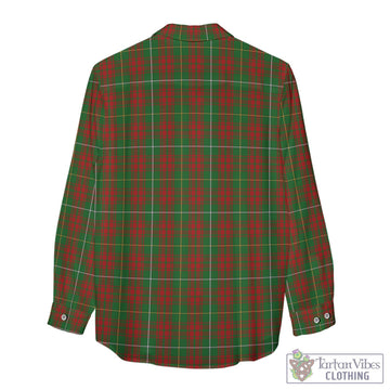 Bruce Hunting Tartan Womens Casual Shirt with Family Crest